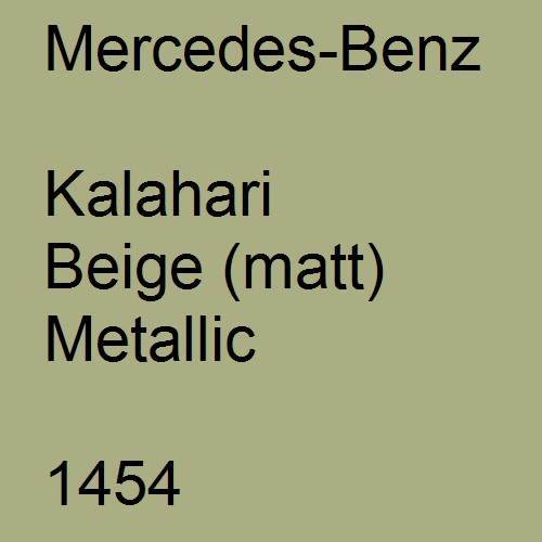 Mercedes-Benz, Kalahari Beige (matt) Metallic, 1454.